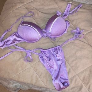 Shein thong bikini and push up top size medium